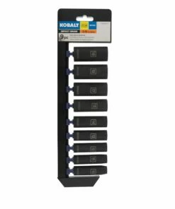 Kobalt Impact Sockets & Impact Socket Sets 9-Piece Metric 3/8-in Drive Set 6-Point Impact Socket Set -Kobalts Shop 15105616 scaled