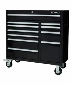Kobalt Bottom Tool Cabinets 3000 Series 41-in W x 37.5-in H 8-Drawer Steel Rolling Tool Cabinet (Black) 24 Kobalt Bottom Tool Cabinets 3000 Series 41-in W x 37.5-in H 8-Drawer Steel Rolling Tool Cabinet (Black) -Kobalts Shop 15319016