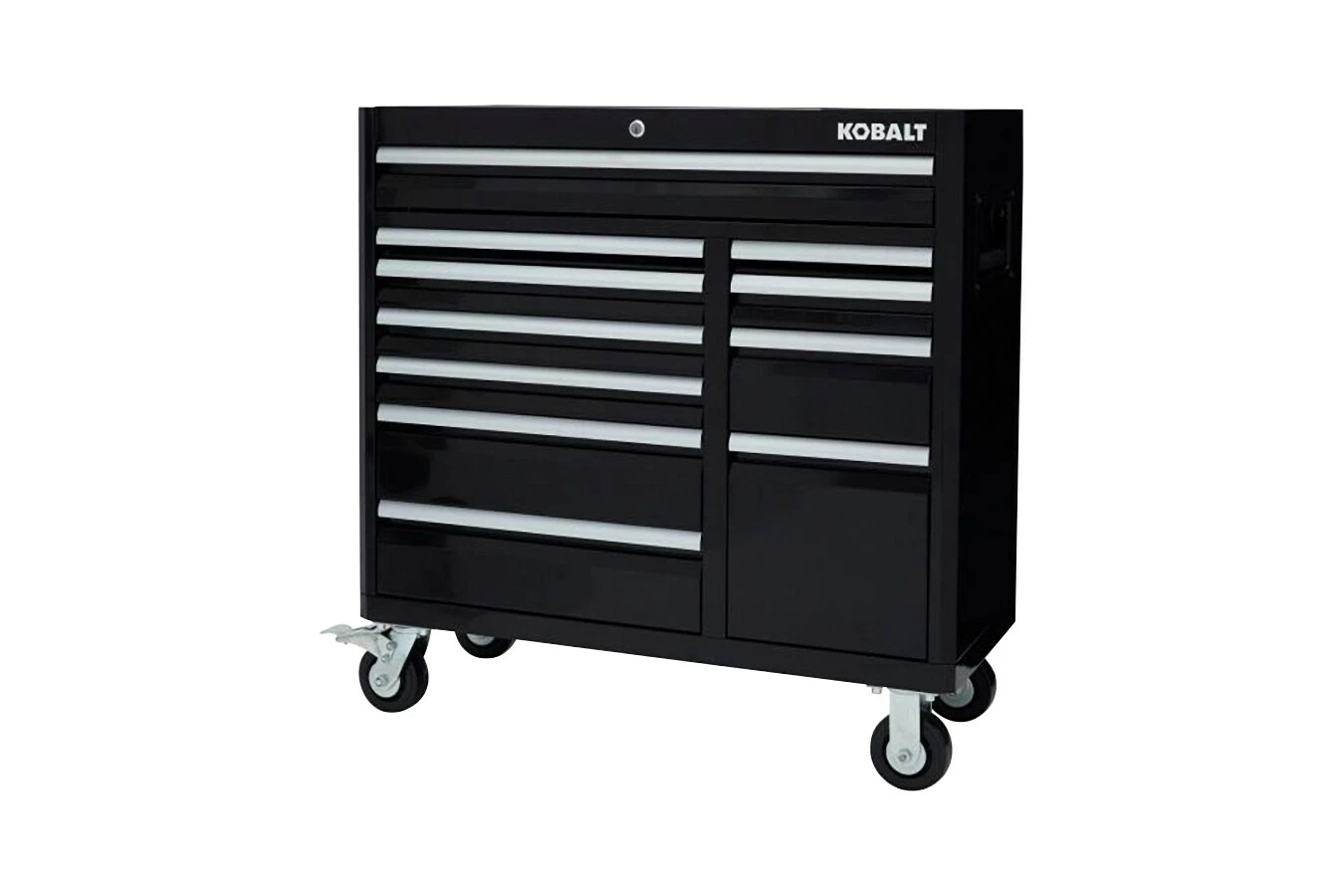 Kobalt Bottom Tool Cabinets 3000 Series 41-in W x 37.5-in H 8-Drawer Steel Rolling Tool Cabinet (Black) 10 Kobalt Bottom Tool Cabinets 3000 Series 41-in W x 37.5-in H 8-Drawer Steel Rolling Tool Cabinet (Black) - Image 10