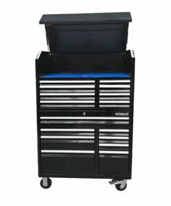 Kobalt Bottom Tool Cabinets 3000 Series 41-in W x 37.5-in H 8-Drawer Steel Rolling Tool Cabinet (Black) 25 Kobalt Bottom Tool Cabinets 3000 Series 41-in W x 37.5-in H 8-Drawer Steel Rolling Tool Cabinet (Black) -Kobalts Shop 15319017 scaled