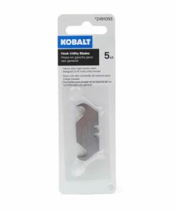 Kobalt Replacement Utility Blades Carbon Steel Hook Utility Razor Blade(5-Pack)