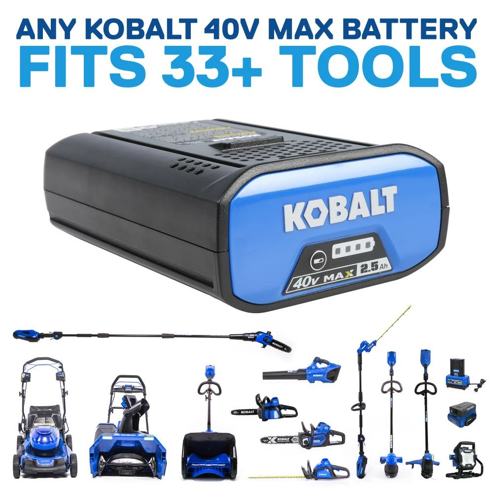 Kobalt Cordless Electric String Trimmers 40-Volt Max 16-in Straight Cordless String Trimmer with Attachment Capable and (Battery Included) 14 Kobalt Cordless Electric String Trimmers 40-Volt Max 16-in Straight Cordless String Trimmer with Attachment Capable and (Battery Included) - Image 14
