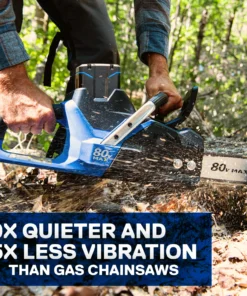 Kobalt Cordless Electric Chainsaws 80-Volt Max 18-in Brushless Cordless Electric Chainsaw 5 Ah (Battery & Charger Included) 17 Kobalt Cordless Electric Chainsaws 80-Volt Max 18-in Brushless Cordless Electric Chainsaw 5 Ah (Battery & Charger Included) -Kobalts Shop 15870084