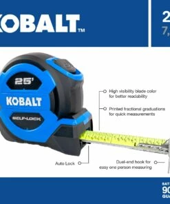 Kobalt Tape measures 25-ft Auto Lock Tape Measure 10 Kobalt Tape measures 25-ft Auto Lock Tape Measure -Kobalts Shop 16463822
