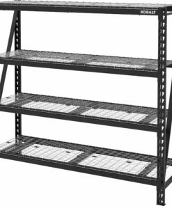 Kobalt Freestanding Shelving Units 84-in W x 24-in D x 84-in H 4-Tier Heavy Duty Steel Utility Shelving Unit