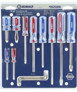 Kobalt Screwdrivers 12-Piece Acetate Handle Set Multi-bit Screwdriver Set -Kobalts Shop 16988796