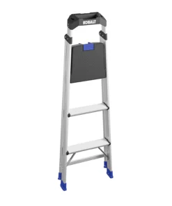 Kobalt Step Stools 3-Step 250-lb Capacity Aluminum Foldable Step Stool -Kobalts Shop 17788334