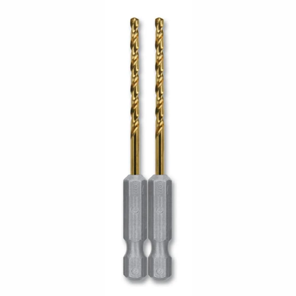 Kobalt Twist Drill Bits 2-Piece 7/64-in 2-3/4-in Titanium Coated Hss Twist Drill Bit 1 Kobalt Twist Drill Bits 2-Piece 7/64-in 2-3/4-in Titanium Coated Hss Twist Drill Bit