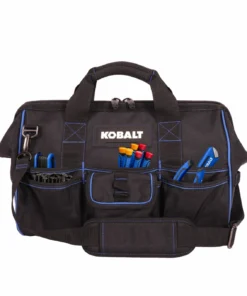 Kobalt Tool Bags Blue Black Polyester 16-in Zippered Cargo Bag -Kobalts Shop 40642755 scaled