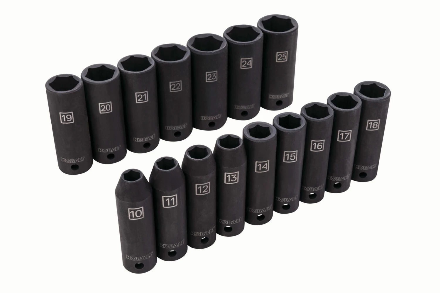Kobalt Impact Sockets & Impact Socket Sets 16-Piece Metric 1/2-in Drive 6-Point Impact Socket Set 1 Kobalt Impact Sockets & Impact Socket Sets 16-Piece Metric 1/2-in Drive 6-Point Impact Socket Set