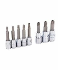 Kobalt Driver Sockets & Sets 8-Piece 1/4-in; 3/8-in Drive Set Tamper-Proof Torx Bit Tamper-Proof Driver Socket Set