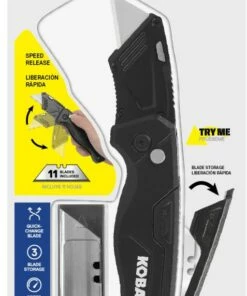 Kobalt Utility Knives Speed Release 10-Blade Folding Utility Knife with On Tool Blade Storage -Kobalts Shop 41467704