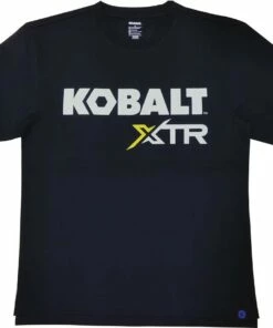 Kobalt Work Shirts Men's Large Textured Cotton Short sleeve Graphic T-shirt Work Shirt