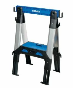 Kobalt Saw Horses 30.63-in W x 33.5-in H Adjustable Pp and Steel Construction Saw Horse (1000-lb Capacity)