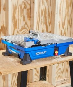 Kobalt Tile Saws 7-in 6-Amp Wet Tabletop Sliding Table Tile Saw -Kobalts Shop 41973205