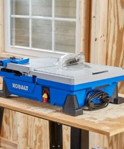 Kobalt Tile Saws 7-in 6-Amp Wet Tabletop Sliding Table Tile Saw -Kobalts Shop 41973212