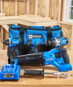 Kobalt Power Tool Combo Kits 4-Tool 24-Volt Max Brushless Power Tool Combo Kit with Soft Case (1-Battery Included and Charger Included) 17 Kobalt Power Tool Combo Kits 4-Tool 24-Volt Max Brushless Power Tool Combo Kit with Soft Case (1-Battery Included and Charger Included) -Kobalts Shop 42096048