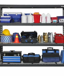 Kobalt Freestanding Shelving Units 77-in W x 24-in D x 72-in H 4-Tier Heavy Duty Steel Utility -Kobalts Shop 42193274 scaled
