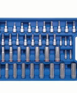 Kobalt Mechanics Tool Sets 250-Piece Standard (SAE) and Metric Combination Polished Chrome Mechanics Tool Set (1/4-in; 3/8-in) -Kobalts Shop 42394139 scaled