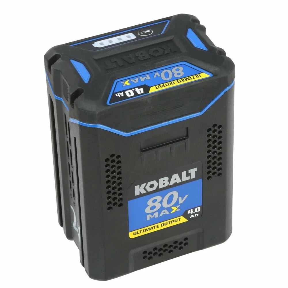 Kobalt Cordless Power Equipment Batteries & Chargers 80-volt Max 4 Ah Rechargeable Lithium Ion (li-ion) Cordless Power Equipment Battery 1 Kobalt Cordless Power Equipment Batteries & Chargers 80-volt Max 4 Ah Rechargeable Lithium Ion (li-ion) Cordless Power Equipment Battery