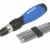 Kobalt Screwdrivers Ratcheting screwdriver set 10-Piece Plastic Handle Ratcheting Set Assorted Multi-bit Screwdriver Set