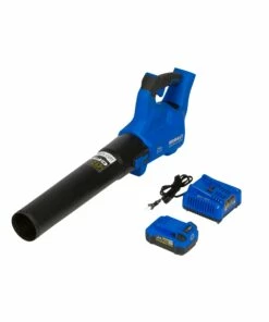 Kobalt Cordless Electric Leaf Blowers 24-volt 500-CFM Brushless Handheld Cordless Electric Leaf Blower 4 Ah (Battery & Charger Included) -Kobalts Shop 42705509
