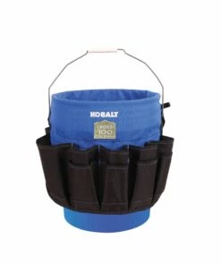 Kobalt Tool Bags Blue Black Polyester 18-in 5-Gallon Bucket Organizer