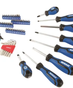 Kobalt Household Tool Sets 119 Piece Home Owner's Tool Set in Folding Case -Kobalts Shop 43090836