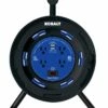 Kobalt Extension Cord Accessories 4-Outlet KOBALT Black/Blue Cord Reel 2-USB w/80ft 14/3 SJTW Ext Cord