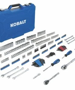 Kobalt Mechanics Tool Sets 309-Piece Standard (SAE) and Metric Combination Polished Chrome Mechanics Tool Set (1/4-in; 3/8-in)