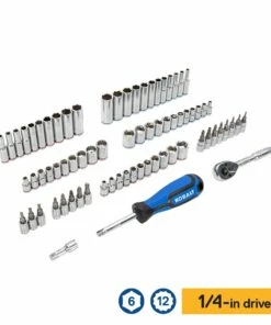 Kobalt Mechanics Tool Sets 309-Piece Standard (SAE) and Metric Combination Polished Chrome Mechanics Tool Set (1/4-in; 3/8-in) -Kobalts Shop 44194581
