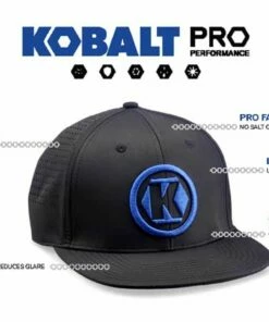 Kobalt Hats Kobalt Black Performance Ball Cap -Kobalts Shop 44366411