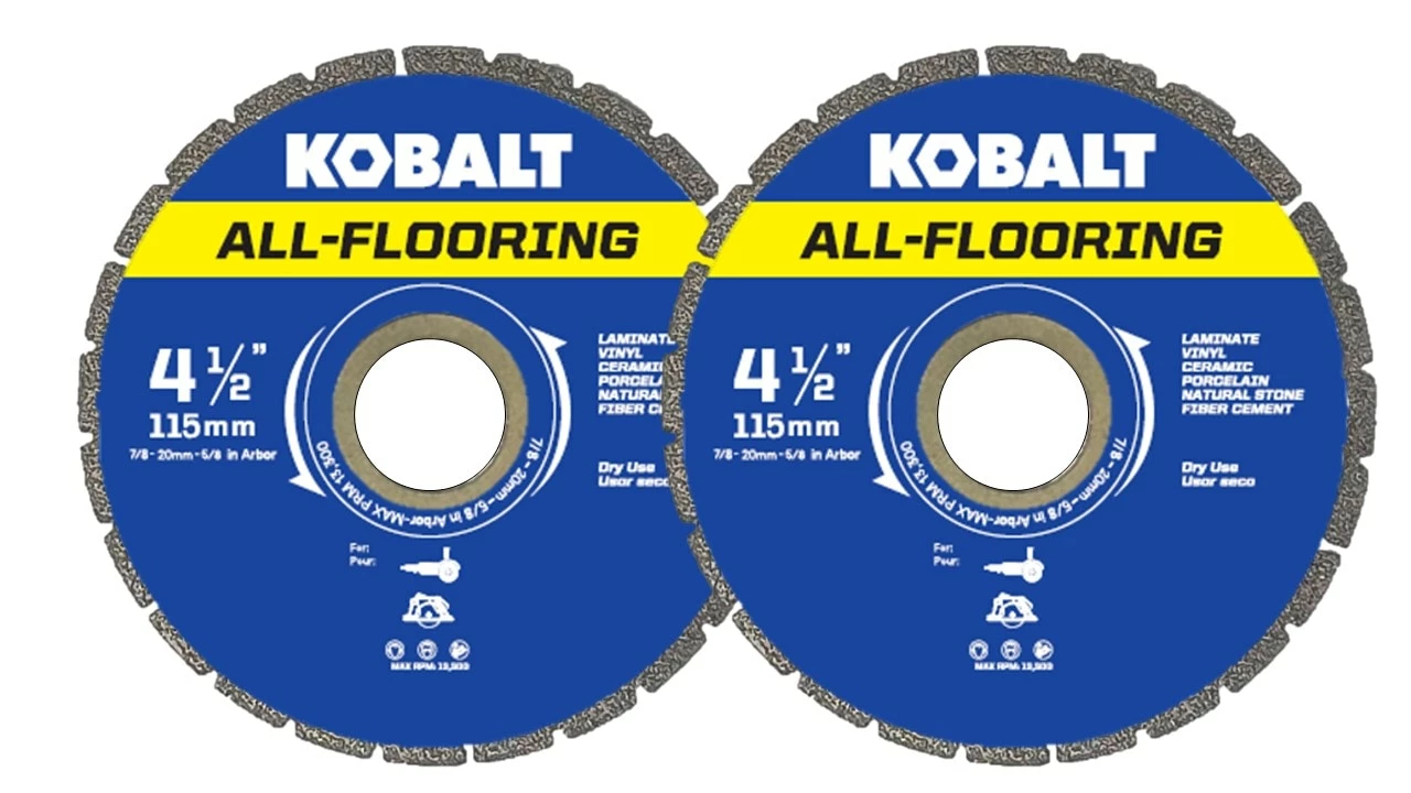 Kobalt Diamond Saw Blades 2 Pack - All Flooring Diamond Blades 1 Kobalt Diamond Saw Blades 2 Pack - All Flooring Diamond Blades