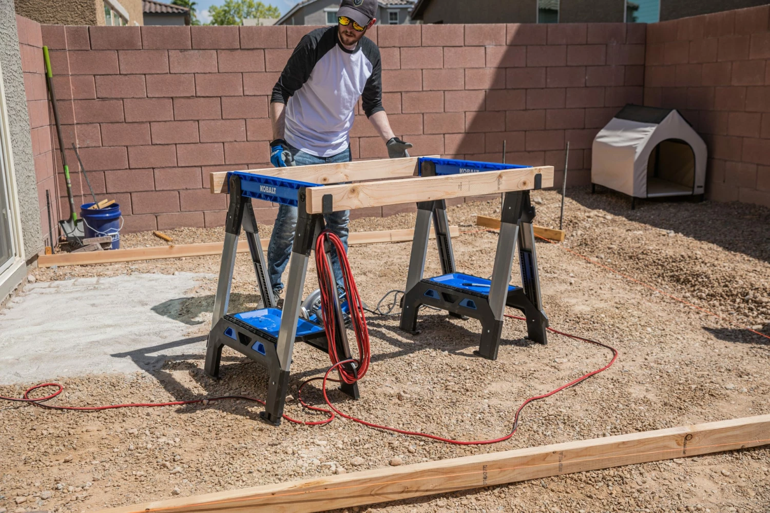 Kobalt Saw Horses 30.63-in W x 33.5-in H Adjustable Pp and Steel Construction Saw Horse (1000-lb Capacity) 13 Kobalt Saw Horses 30.63-in W x 33.5-in H Adjustable Pp and Steel Construction Saw Horse (1000-lb Capacity) - Image 13