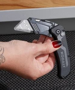 Kobalt Utility Knives Kobalt Speed Release Compact Knife 18mm 1-Blade Folding Utility Knife -Kobalts Shop 44864437