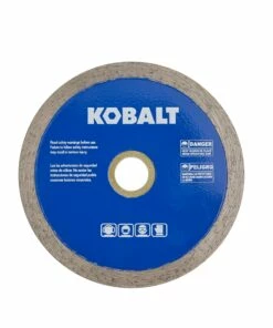 Kobalt Diamond Saw Blades 4-in Wet or Dry Porcelain Continuous Diamond Saw Blade -Kobalts Shop 45400379