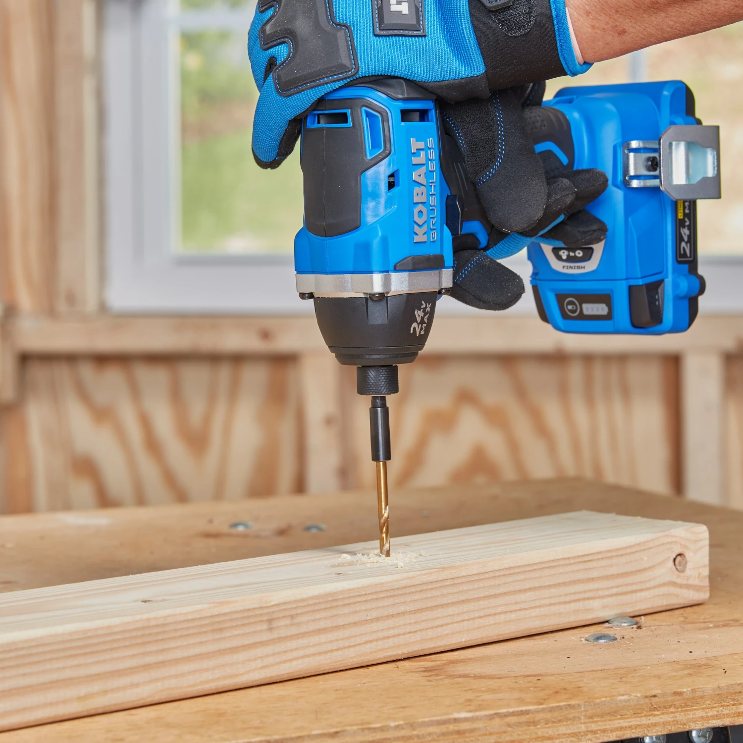 Kobalt Power Tool Combo Kits 2-Tool 24-Volt Max Brushless Power Tool Combo Kit with Soft Case (1-Battery Included and Charger Included) 5 Kobalt Power Tool Combo Kits 2-Tool 24-Volt Max Brushless Power Tool Combo Kit with Soft Case (1-Battery Included and Charger Included) - Image 5