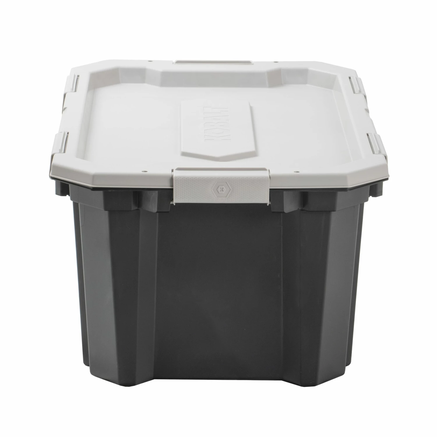 Kobalt Plastic Storage Totes X-large 24-Gallon (96-Quart) Grey Heavy Duty Tote with Latching Lid 2 Kobalt Plastic Storage Totes X-large 24-Gallon (96-Quart) Grey Heavy Duty Tote with Latching Lid - Image 2