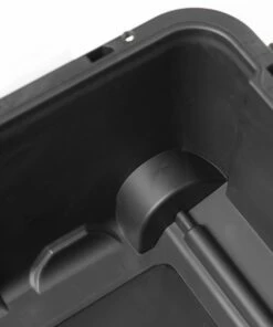 Kobalt Plastic Storage Totes X-large 31-Gallon (124-Quart) Grey Heavy Duty Rolling Tote with Latching Lid -Kobalts Shop 46359338 scaled