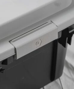 Kobalt Plastic Storage Totes X-large 31-Gallon (124-Quart) Grey Heavy Duty Rolling Tote with Latching Lid -Kobalts Shop 46359341 scaled