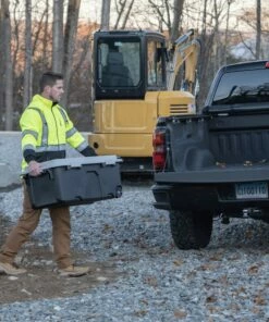 Kobalt Plastic Storage Totes X-large 31-Gallon (124-Quart) Grey Heavy Duty Rolling Tote with Latching Lid -Kobalts Shop 46359344 scaled