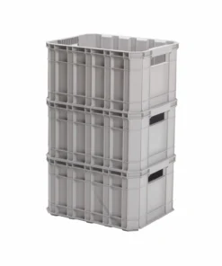 Kobalt Plastic Storage Totes Medium 8.5-Gallon (34-Quart) Grey Heavy Duty Tote with Lidless Lid -Kobalts Shop 46359378 scaled
