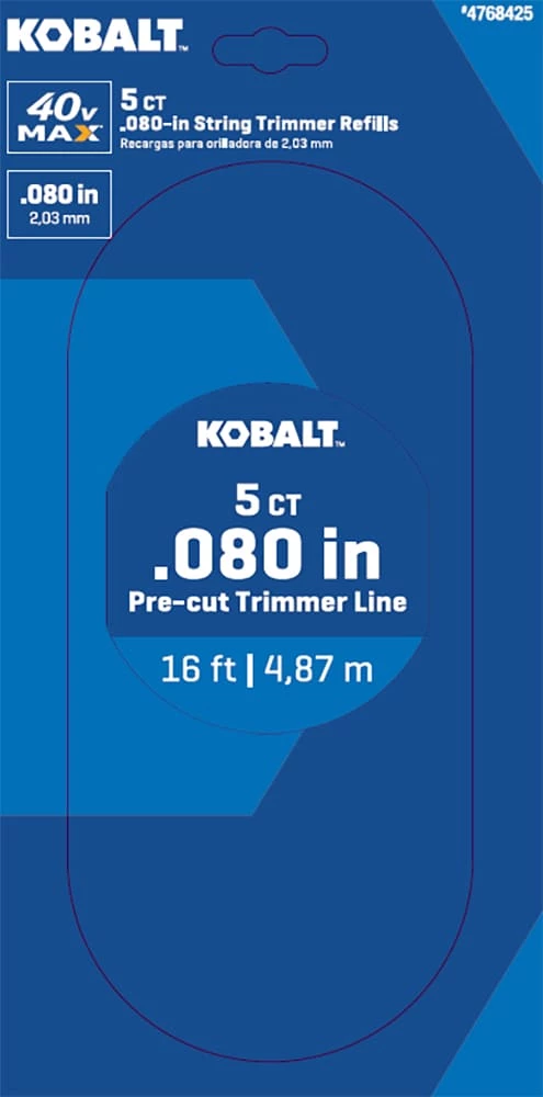 Kobalt String Trimmer Line 5-Pack 16-ft Spool 0.08-in Gen4 Pre-cut Trimmer Line 2 Kobalt String Trimmer Line 5-Pack 16-ft Spool 0.08-in Gen4 Pre-cut Trimmer Line - Image 2