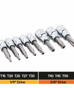 Kobalt Driver Sockets & Sets 8-Piece 1/4-in; 3/8-in Drive Set Tamper-Proof Torx Bit Tamper-Proof Driver Socket Set 17 Kobalt Driver Sockets & Sets 8-Piece 1/4-in; 3/8-in Drive Set Tamper-Proof Torx Bit Tamper-Proof Driver Socket Set -Kobalts Shop 47463813