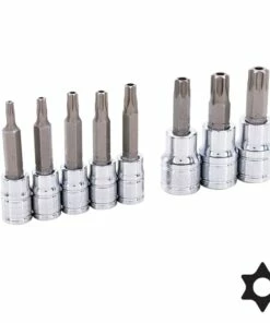 Kobalt Driver Sockets & Sets 8-Piece 1/4-in; 3/8-in Drive Set Tamper-Proof Torx Bit Tamper-Proof Driver Socket Set 16 Kobalt Driver Sockets & Sets 8-Piece 1/4-in; 3/8-in Drive Set Tamper-Proof Torx Bit Tamper-Proof Driver Socket Set -Kobalts Shop 47463814