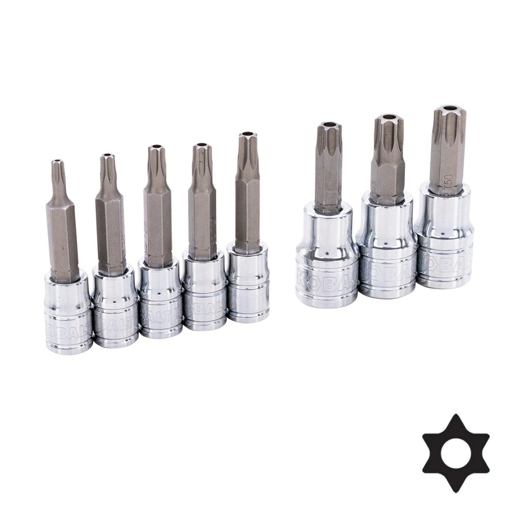 Kobalt Driver Sockets & Sets 8-Piece 1/4-in; 3/8-in Drive Set Tamper-Proof Torx Bit Tamper-Proof Driver Socket Set 7 Kobalt Driver Sockets & Sets 8-Piece 1/4-in; 3/8-in Drive Set Tamper-Proof Torx Bit Tamper-Proof Driver Socket Set - Image 7
